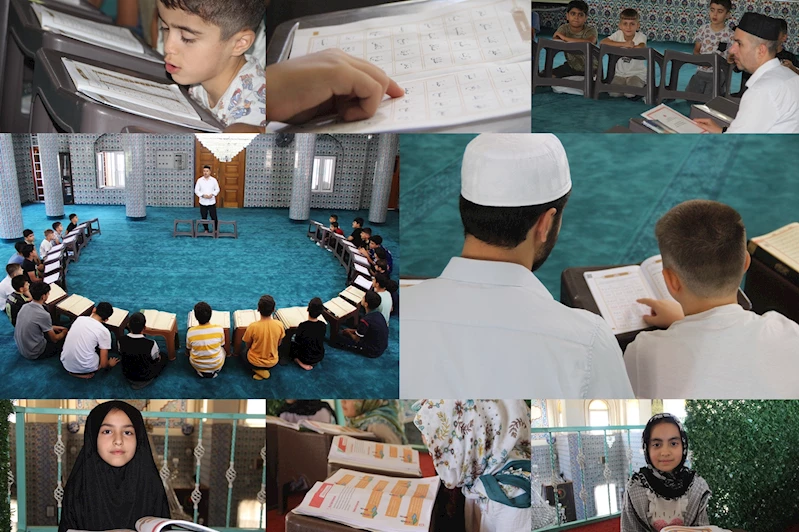 Camiye gelen öğrenciler: Yaz Kur