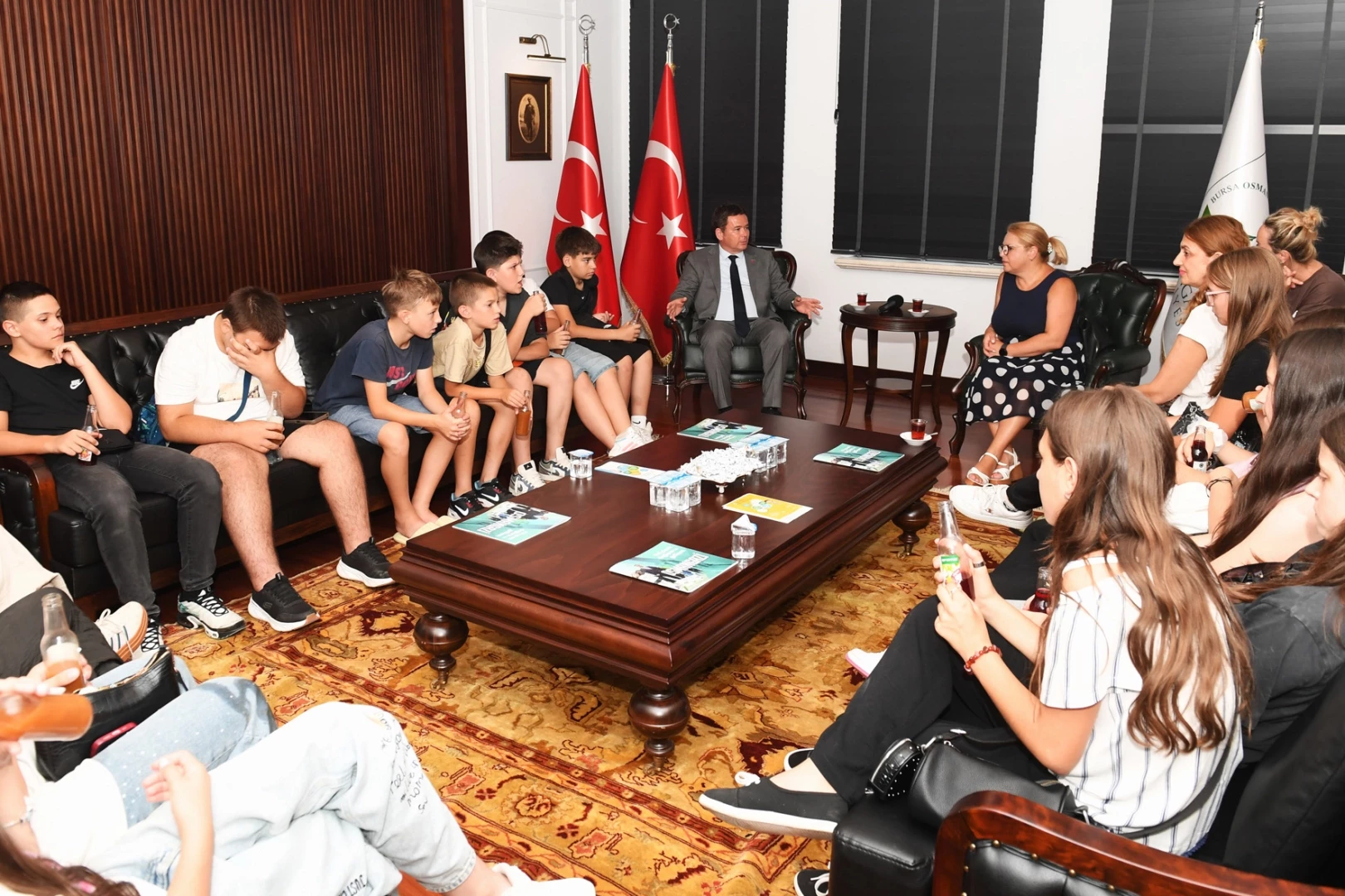 Bosnalı öğrencilerden Erkan Aydın’a ziyaret