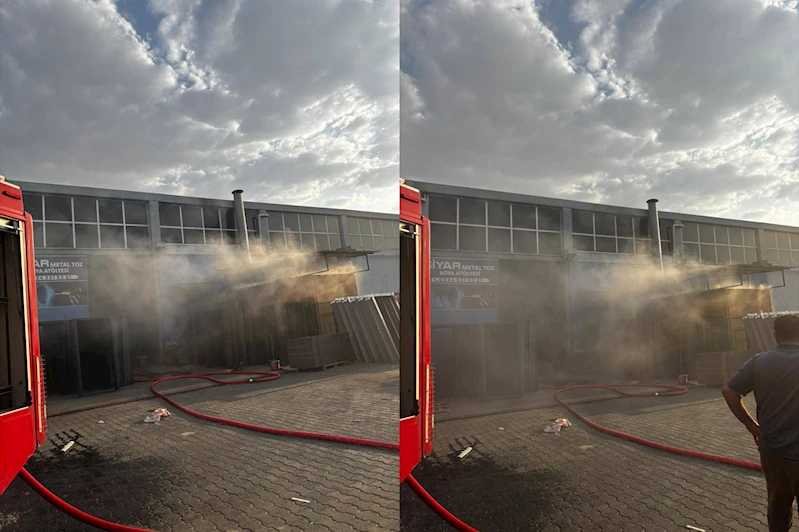 Diyarbakır’da metal boyama atölyesinde yangın