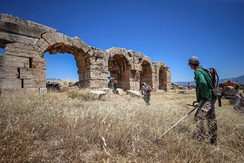 Laodikya’da Antik Kentinde yangın önlemi
