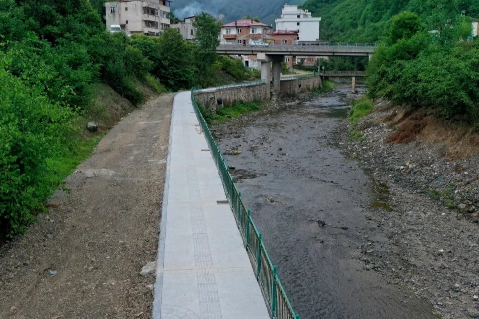 Ordu’nun Gözdesi Ilıca’da yeni yürüyüş yolu turizme değer katıyor