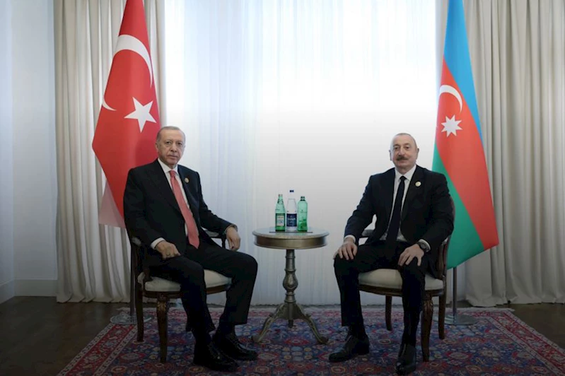 Cumhurbaşkanı Erdoğan, Azerbaycan Cumhurbaşkanı Aliyev ile görüştü