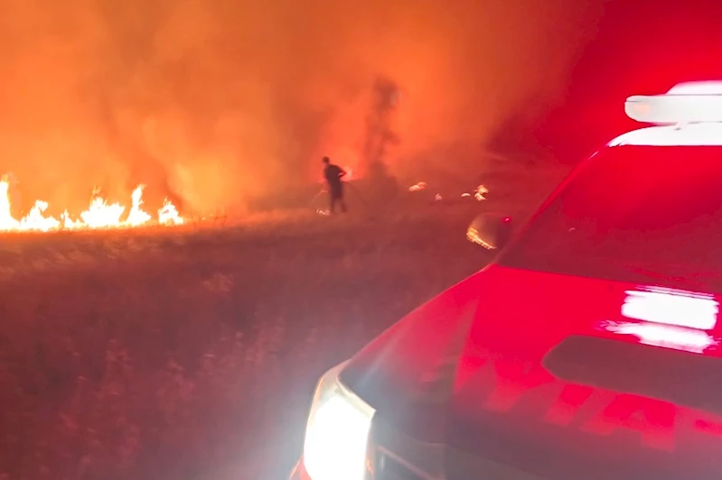 Malatya’da korkutan arazi yangını