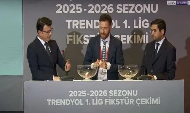 2025-2026 sezonu Trendyol 1. Lig fikstür çekimi Riva’da yapıldı…
