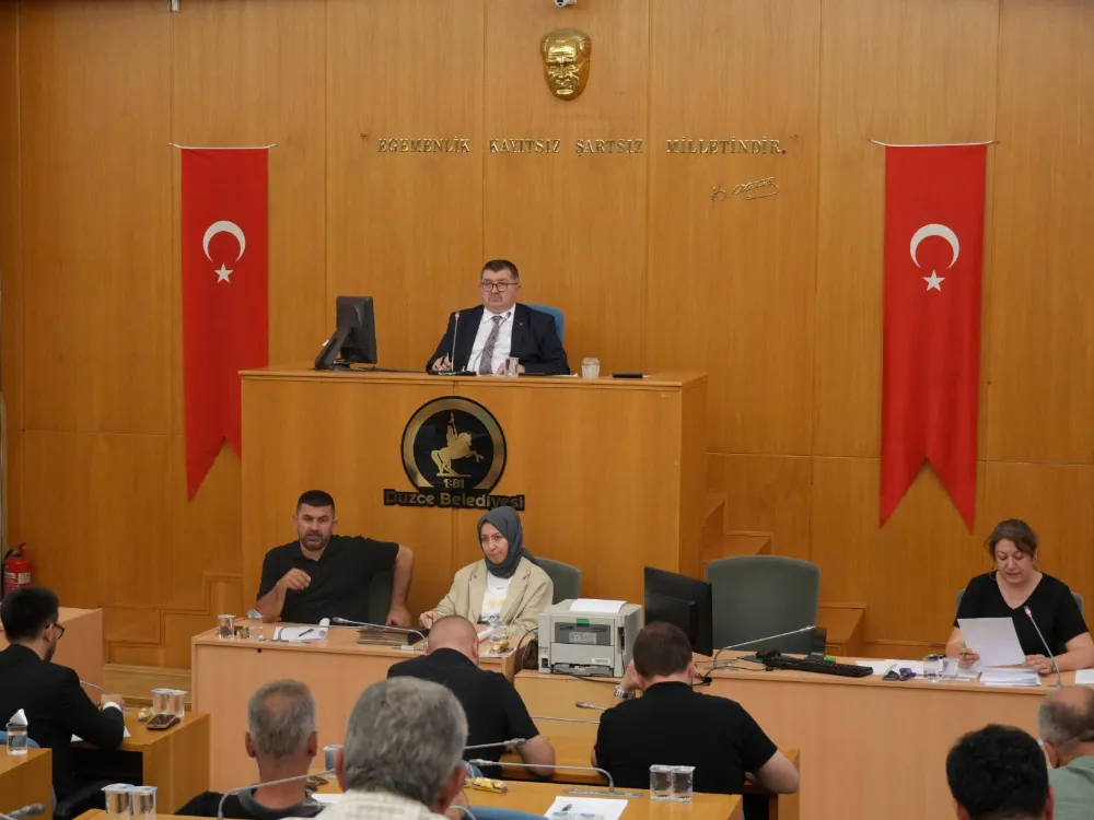 Düzce Belediye Meclisi Temmuz Ayı Birinci Birleşimi Gerçekleşti