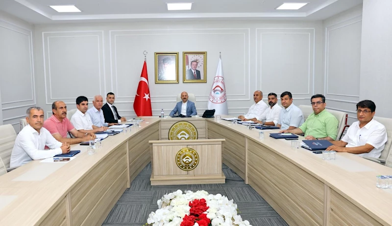 Adıyaman’da İl Özel İdaresi yatırımları Haftalık Değerlendirme toplantısında ele alındı 