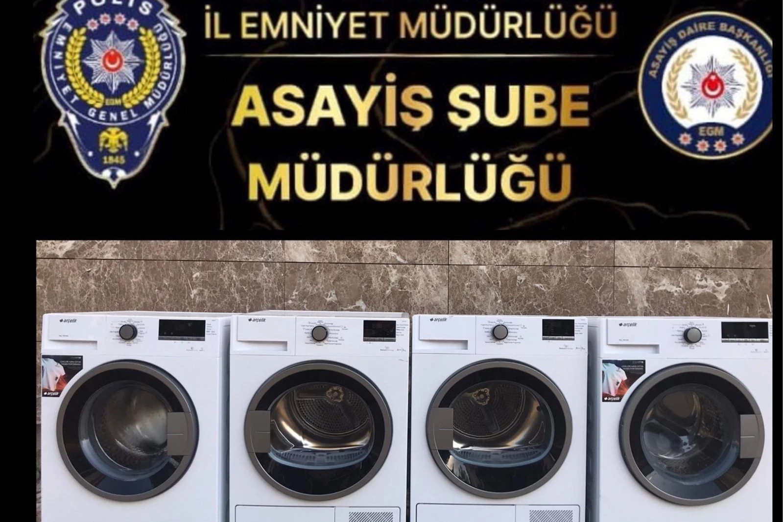 Adıyaman konteyner kentte çamaşır makinesi hırsızları yakalandı