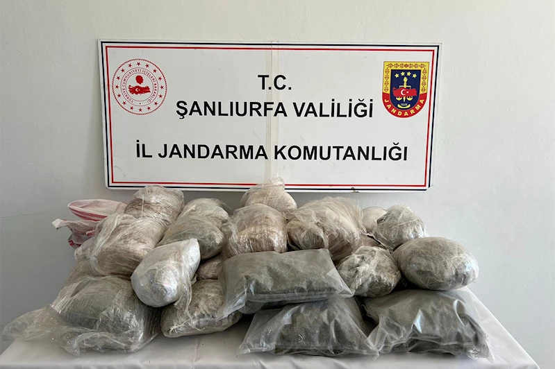 Şanlıurfa’da 26 kilo 400 gram esrar ele geçirildi
