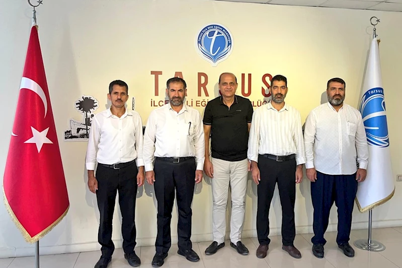 HÜDA PAR Tarsus heyeti, İlçe Milli Eğitim Müdürü’nü ziyaret etti