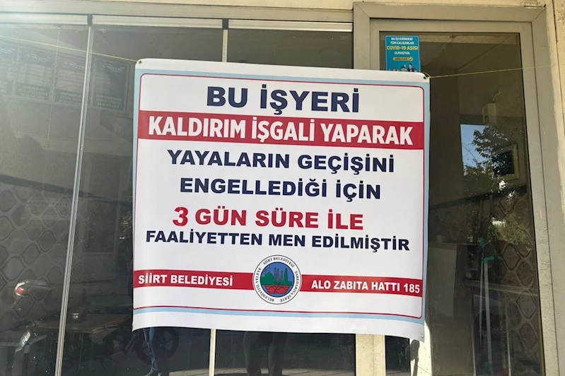 Siirt’te 290 iş yeri denetlendi, 2 çay salonu kapatıldı