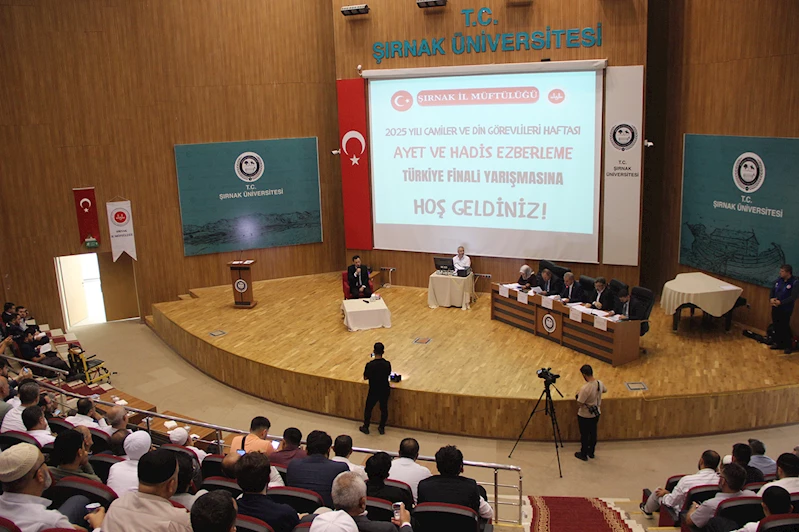 Ayet ve hadis ezberleme yarışması Türkiye finali Şırnak’ta yapıldı