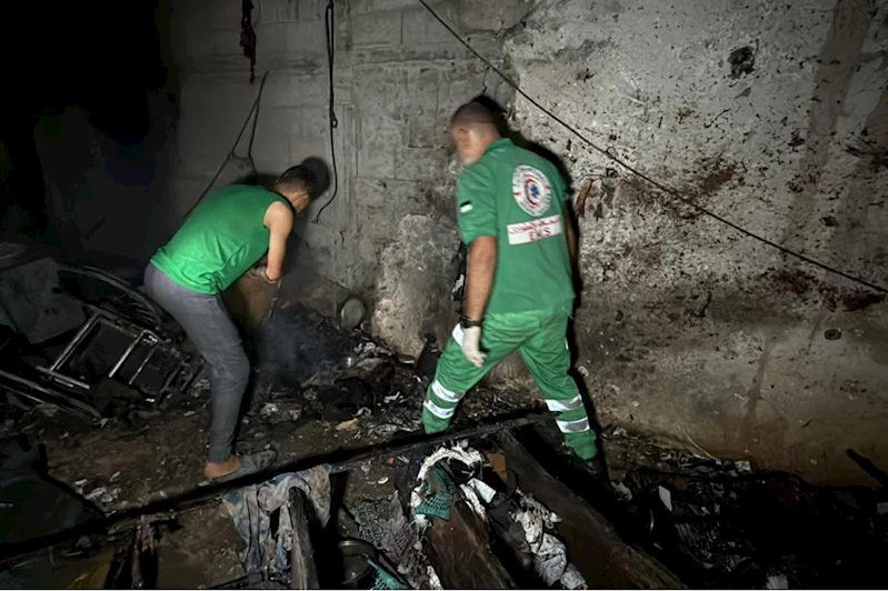 Gazze’de sığınma merkezine yapılan saldırıda 12 şehit, onlarca yaralı