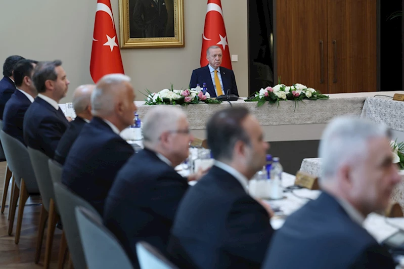 Cumhurbaşkanlığı Kabinesi, Cumhurbaşkanı Erdoğan başkanlığında toplandı