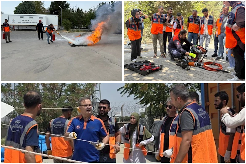 AFAD gönüllülerine saha eğitimi verildi