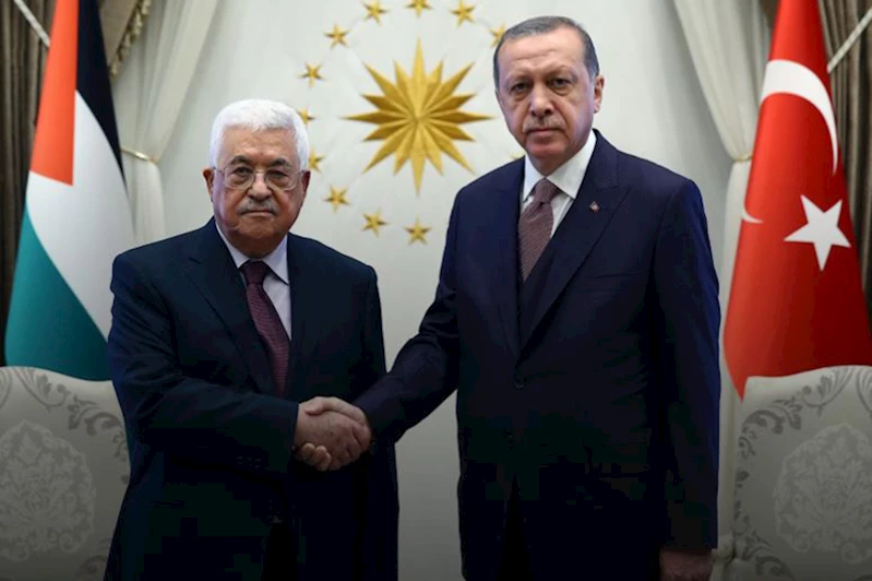 Cumhurbaşkanı Erdoğan Mahmud Abbas ile görüştü