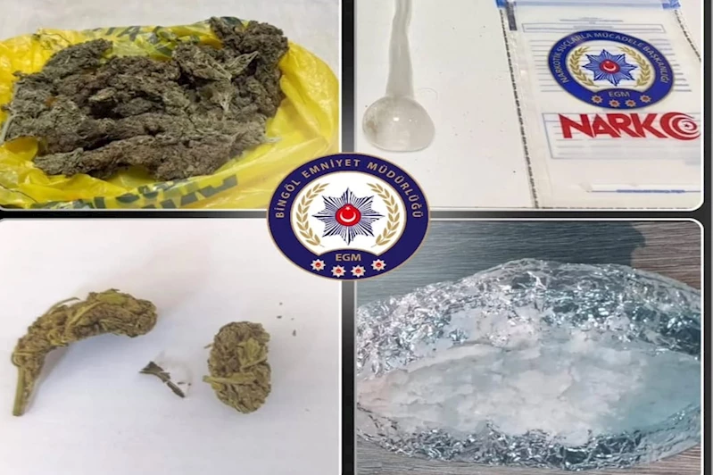 Bingöl’de narkotik ve asayiş operasyonu: 7 şüpheli yakalandı