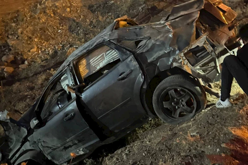 Batman’da pikap şarampole yuvarlandı: 1 yaralı