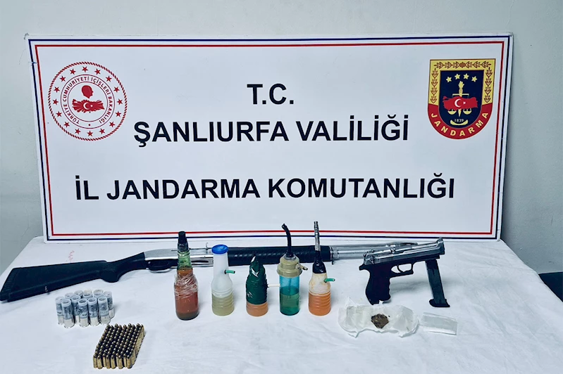 Şanlıurfa’da ruhsatsız silah ve uyuşturucu operasyonu: 8 gözaltı