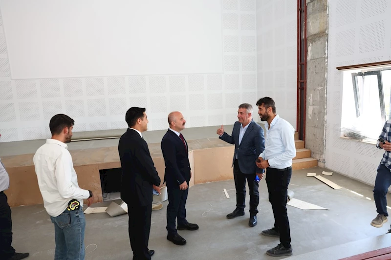 Vali Dr. Osman Varol’dan Tut İlçesi’nde Kültür Merkezi incelemesi 