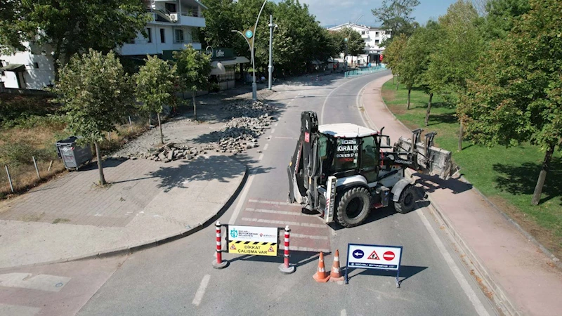 Başiskele sahilinde üstyapı sil baştan