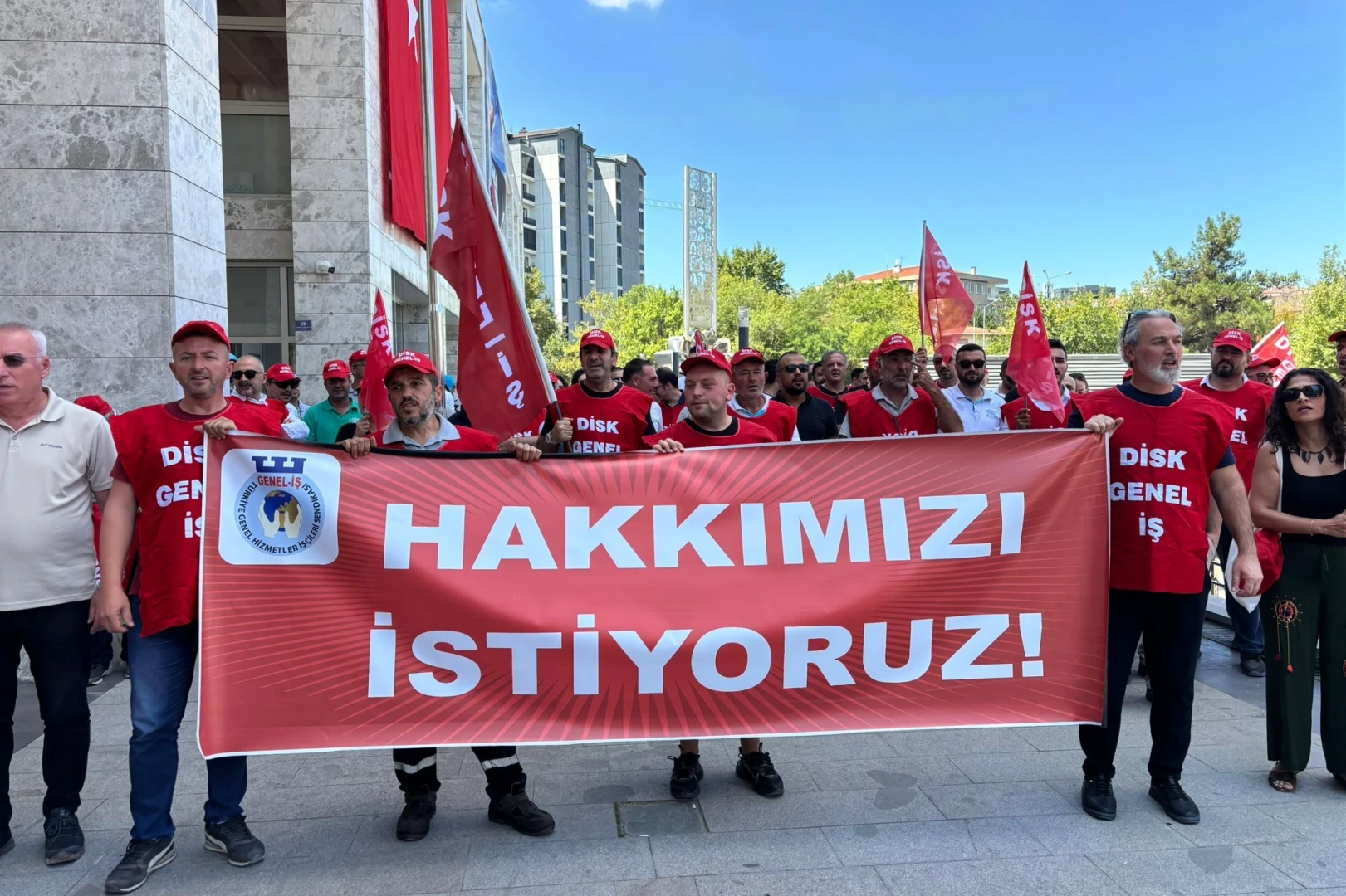 Bursa Nilüfer Belediyesi işçilerinden 