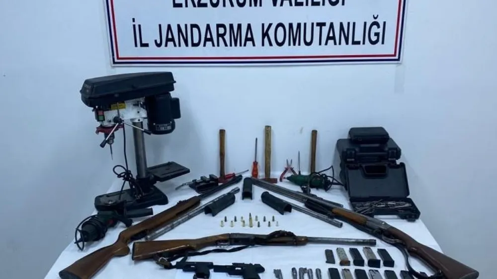 Erzurum’da Ruhsatsız Silah Operasyonu Yapıldı