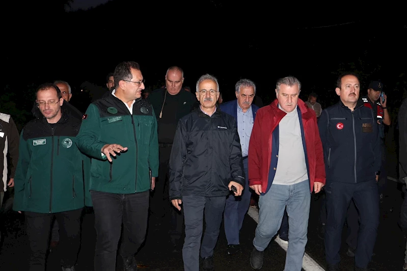 Bakan Uraloğlu, Rize’de sel sonrası son durumu aktardı