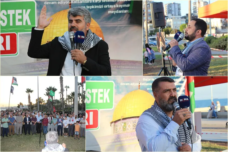 Mersin’de “Gazze İçin Sumud Filosuna Destek” programı yoğun katılımla gerçekleşti