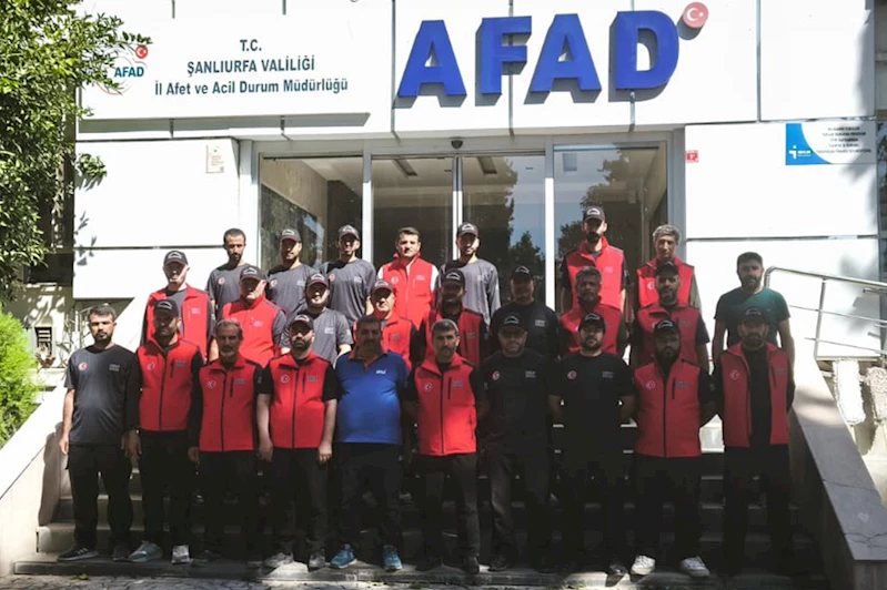 Şanlıurfa Umut Kervanı arama kurtarma eğitimini tamamladı