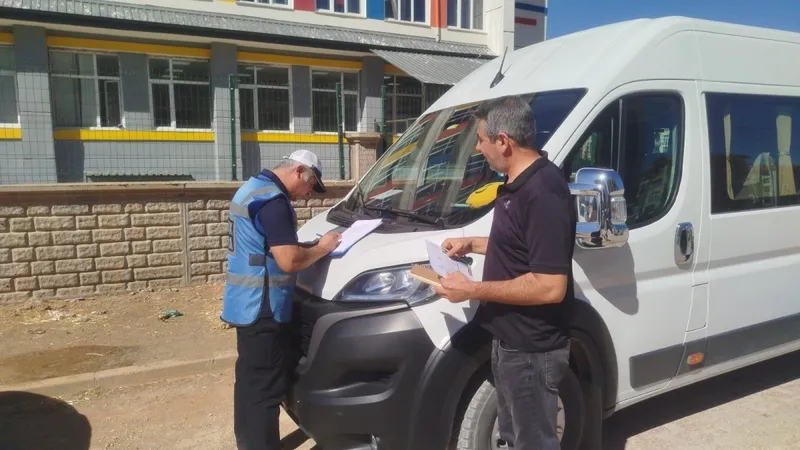 Adıyaman’da öğrenci servisleri denetlendi  