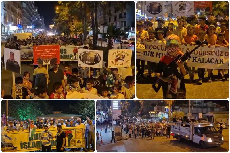 Kahta’da Gazze için yürüyüş: “Sumud Filosu İnsanlığın Vicdanıdır”