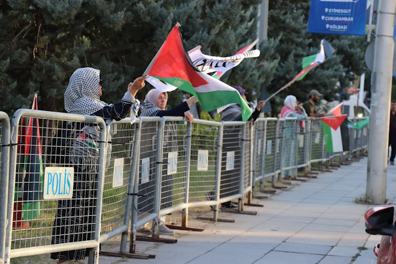ABD Büyükelçiliği önündeki Gazze nöbeti 13. gününü geride bıraktı