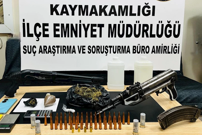 Gaziantep’te silah ve uyuşturucu operasyonu: 1 şüpheli yakalandı