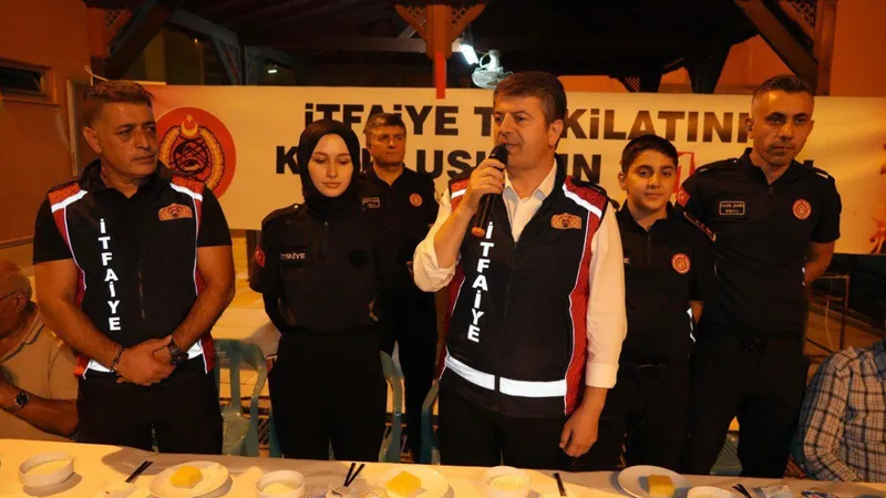 Başkan Tutdere, İtfaiye Haftası kapsamında itfaiyeciler ile bir araya geldi  - Videolu Haber