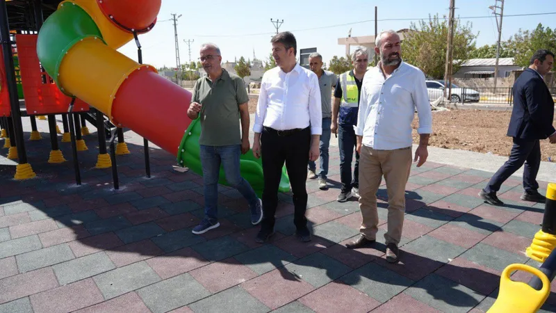 Başkan Tutdere, yapımı devam eden park alanlarını inceledi  - Videolu Haber