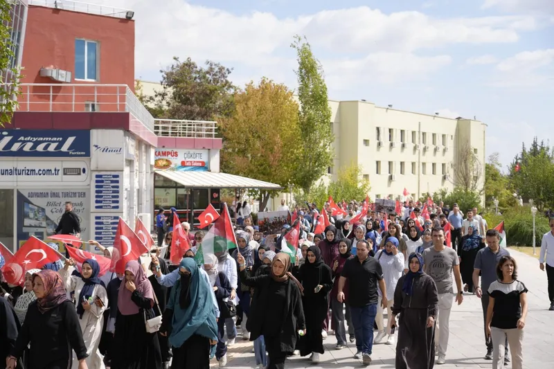 Adıyaman Üniversitesi’nde ‘Gazze YANKI Etkinlikleri’ başladı: Vicdanlar Filistin için tek yürek oldu 