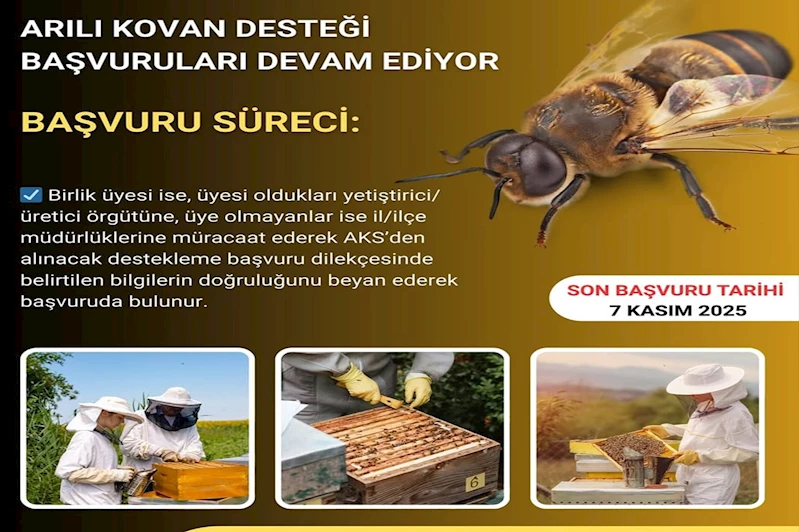 Bingöl’de arılı kovan desteği başvuruları devam ediyor
