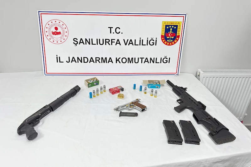 Şanlıurfa’da ruhsatsız silah operasyonu