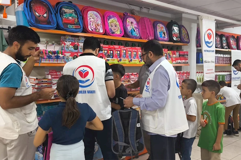 Şanlıurfa’da yetim ve öksüz çocuklara kırtasiye desteği